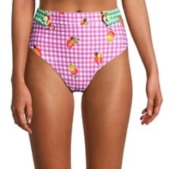 FARM Rio Pink Gingham Bikini Bottom - Picture 2 of 10